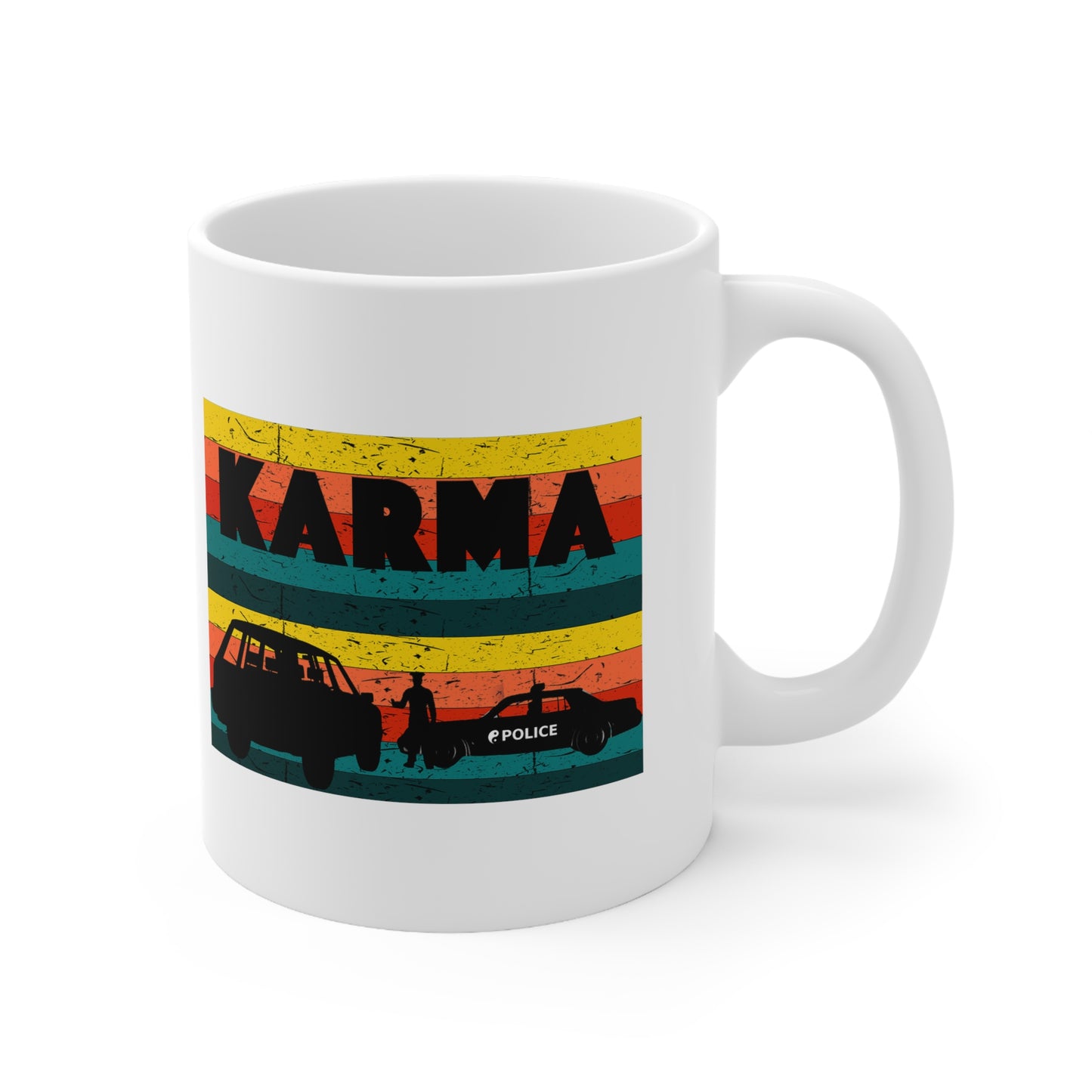 KARMA POLICE Ceramic Mug 11oz