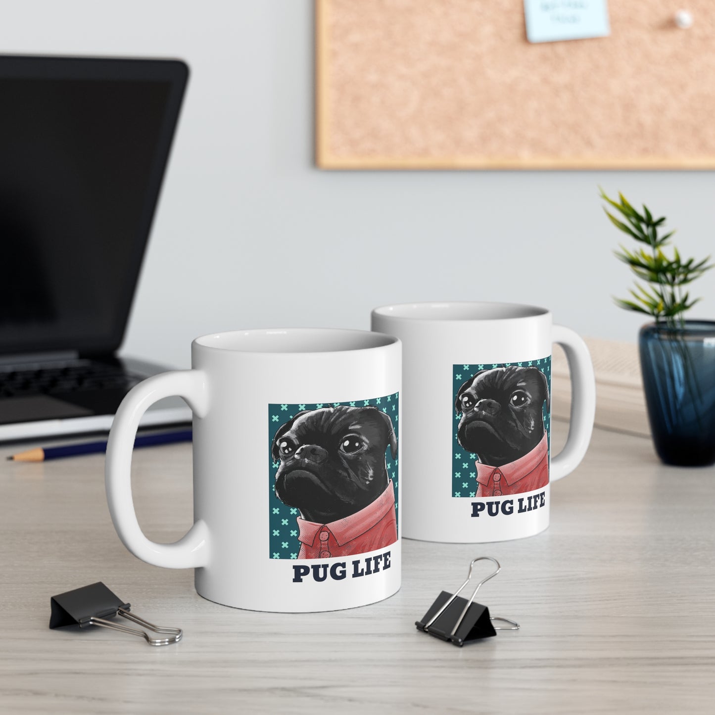 PUG LIFE Ceramic Mug 11oz