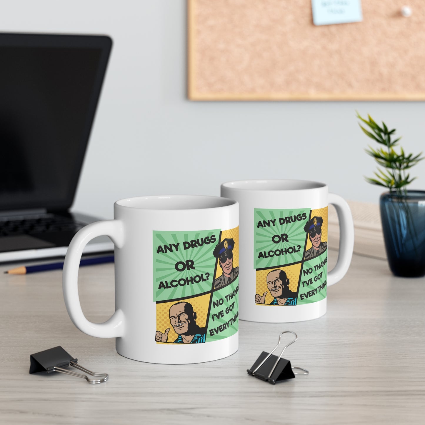 NO THANKS Ceramic Mug 11oz