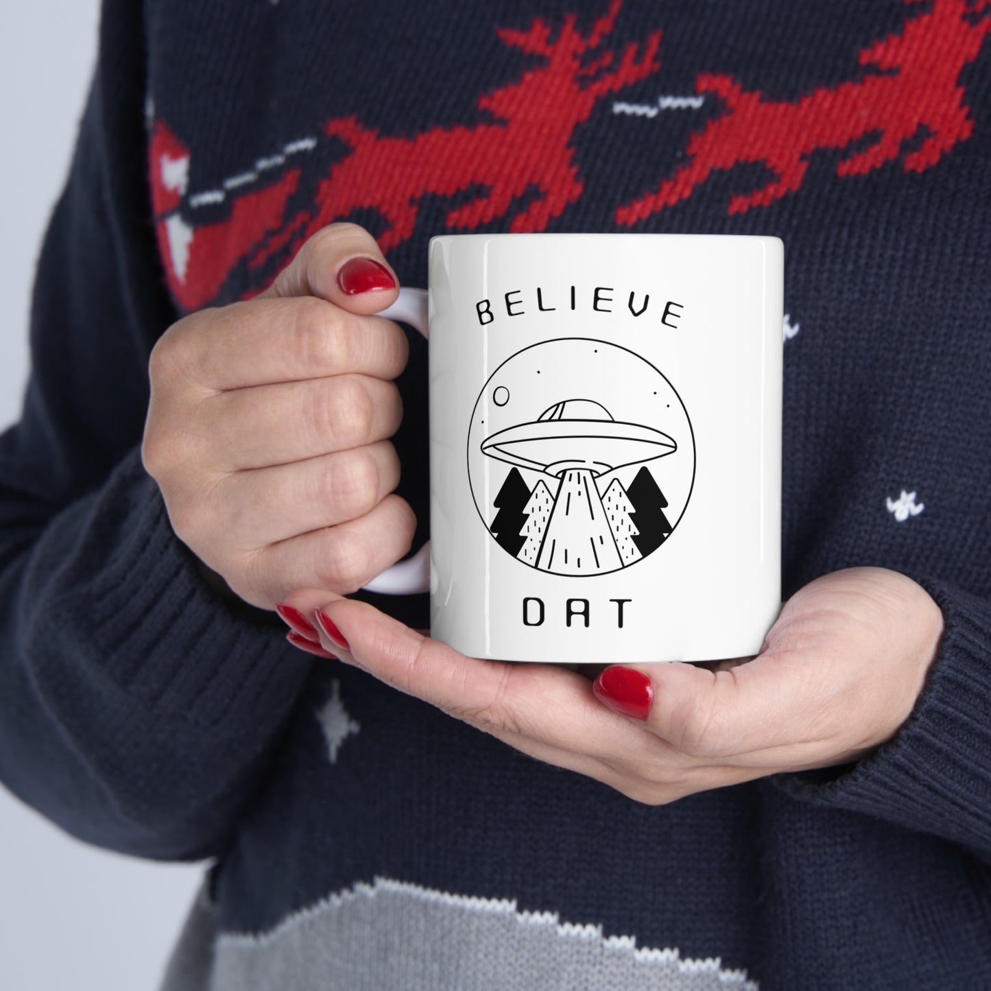 BELIEVE DAT MUG