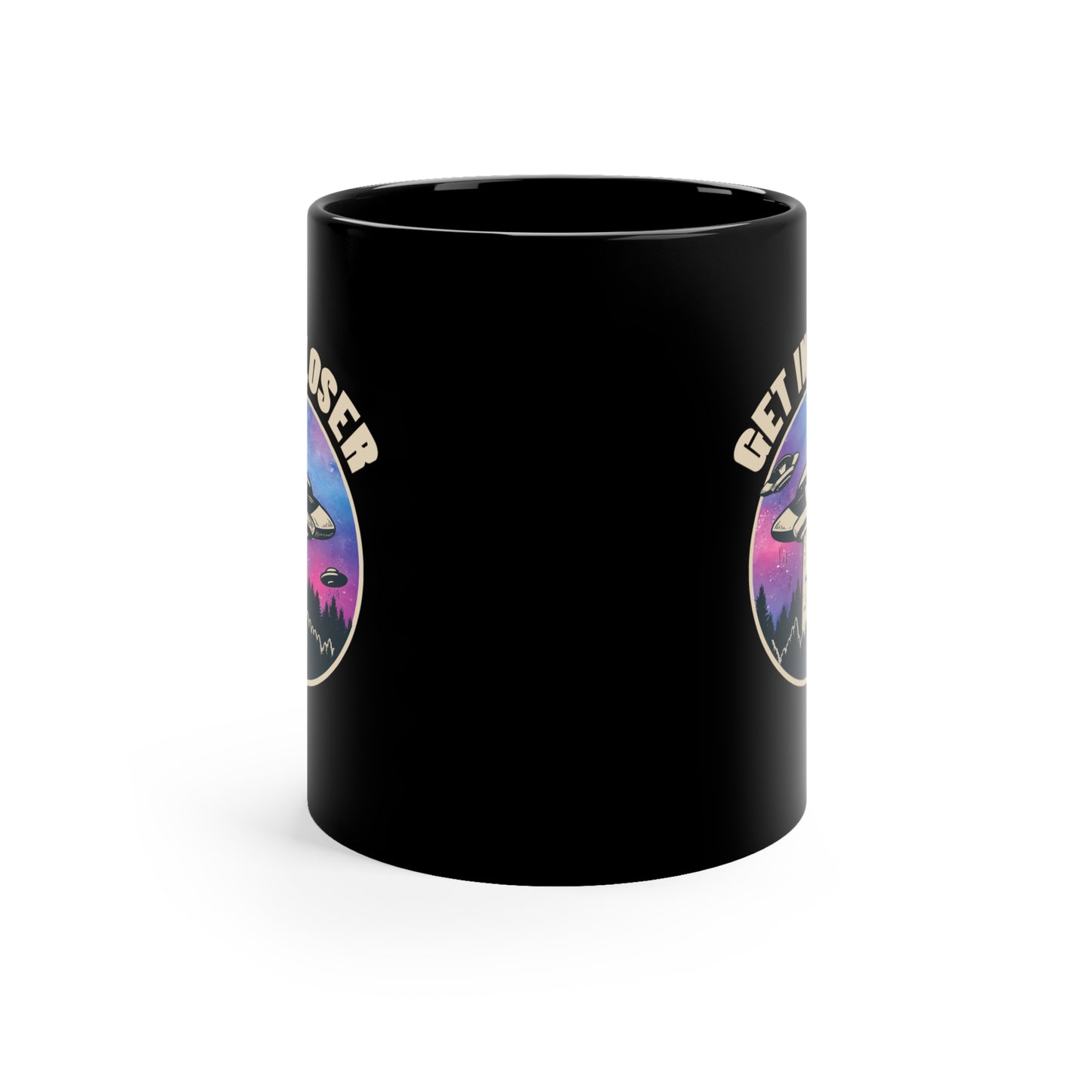 GET IN LOSER Black mug 11oz