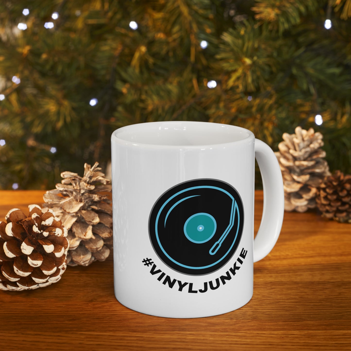 VINYL JUNKIE Ceramic Mug 11oz