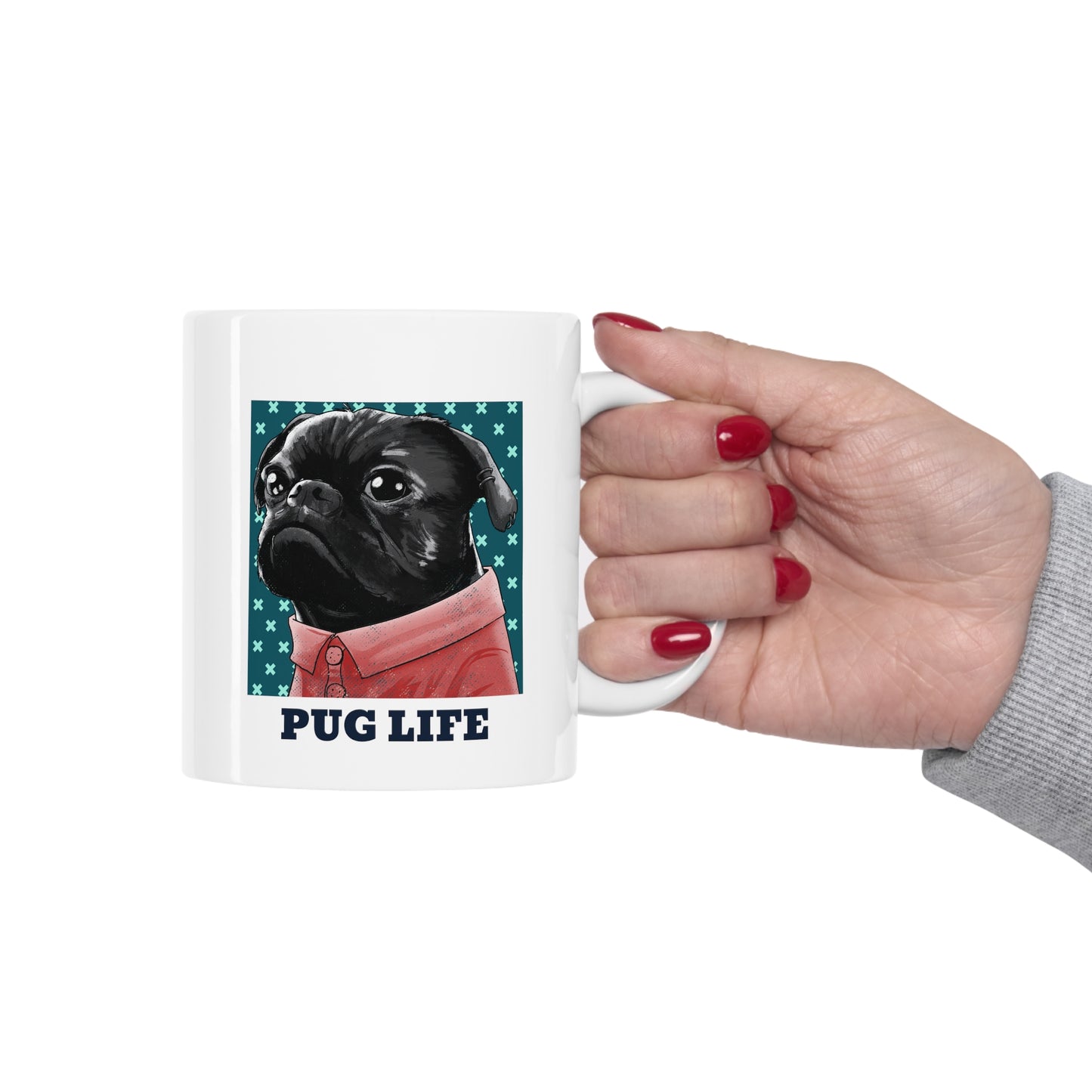 PUG LIFE Ceramic Mug 11oz
