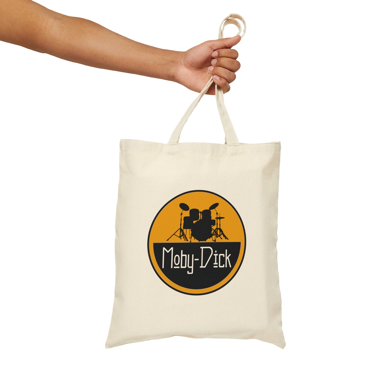 MOBYDICK VINYL Cotton Canvas Tote Bag