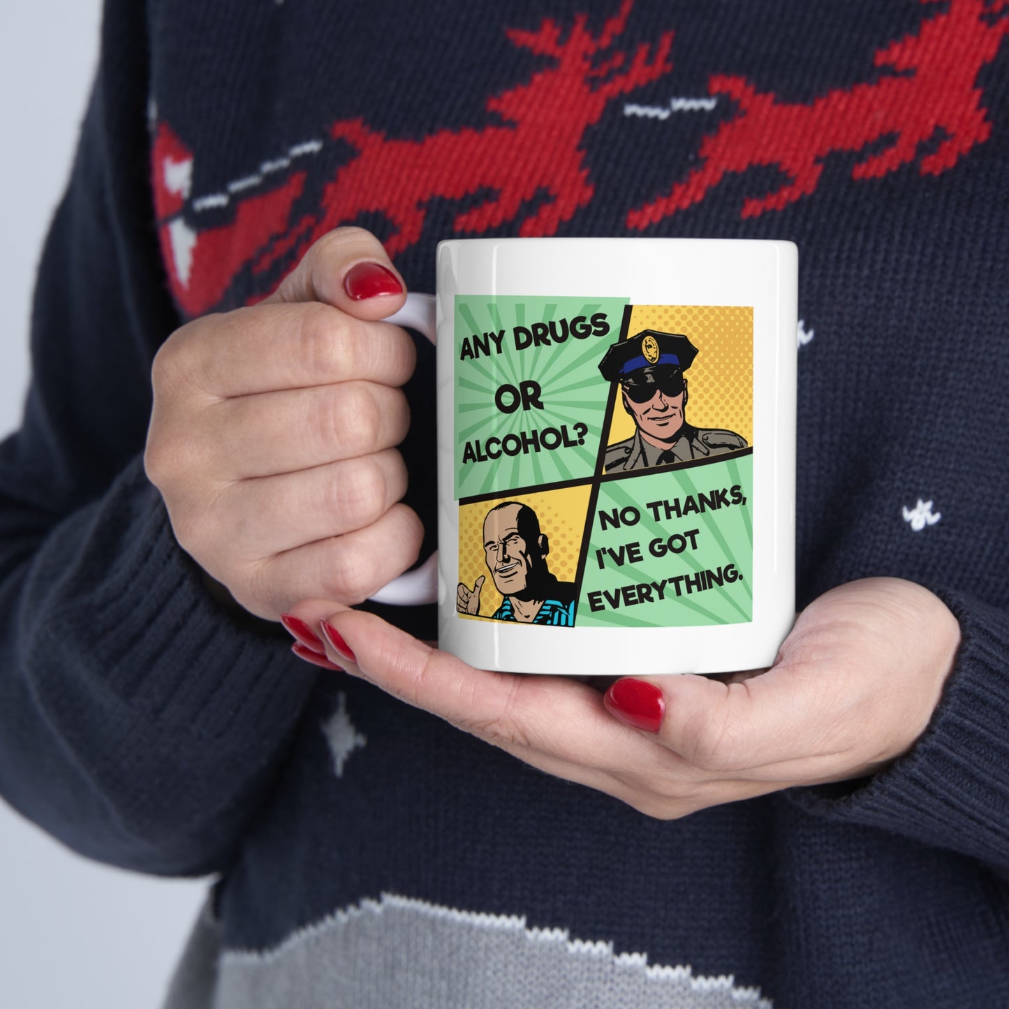 NO THANKS Ceramic Mug 11oz