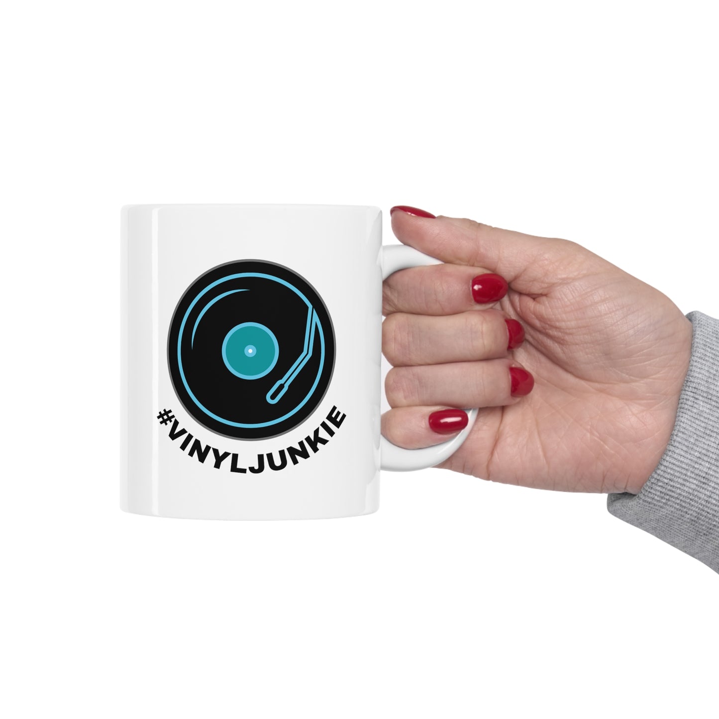 VINYL JUNKIE Ceramic Mug 11oz