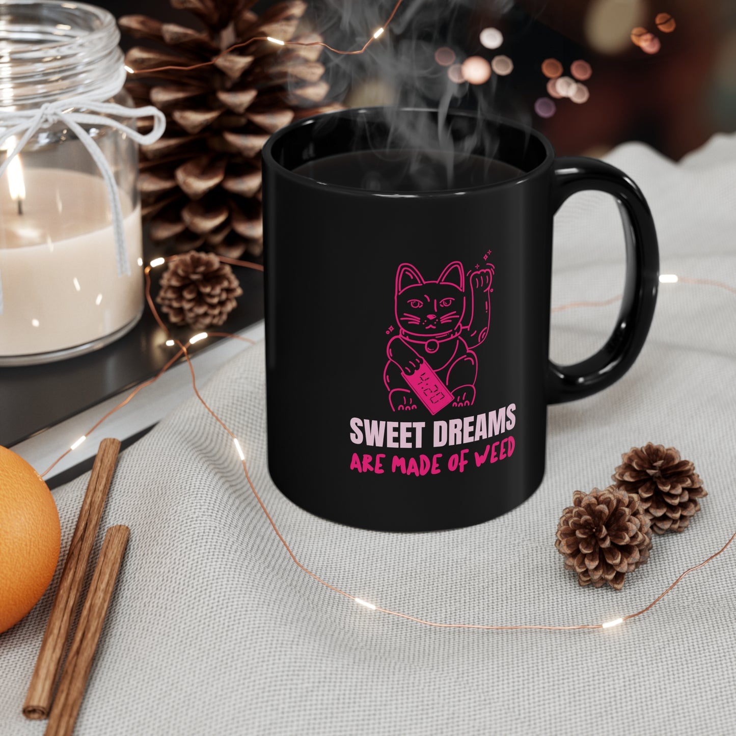 SWEET DREAMS Black mug 11oz