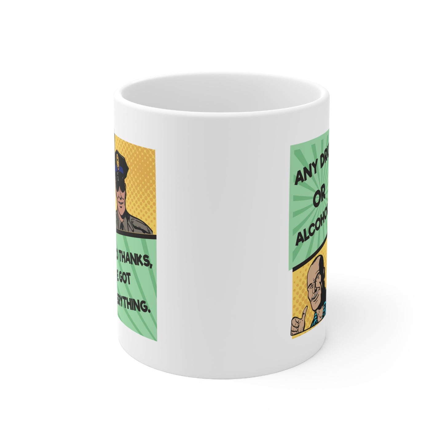 NO THANKS Ceramic Mug 11oz