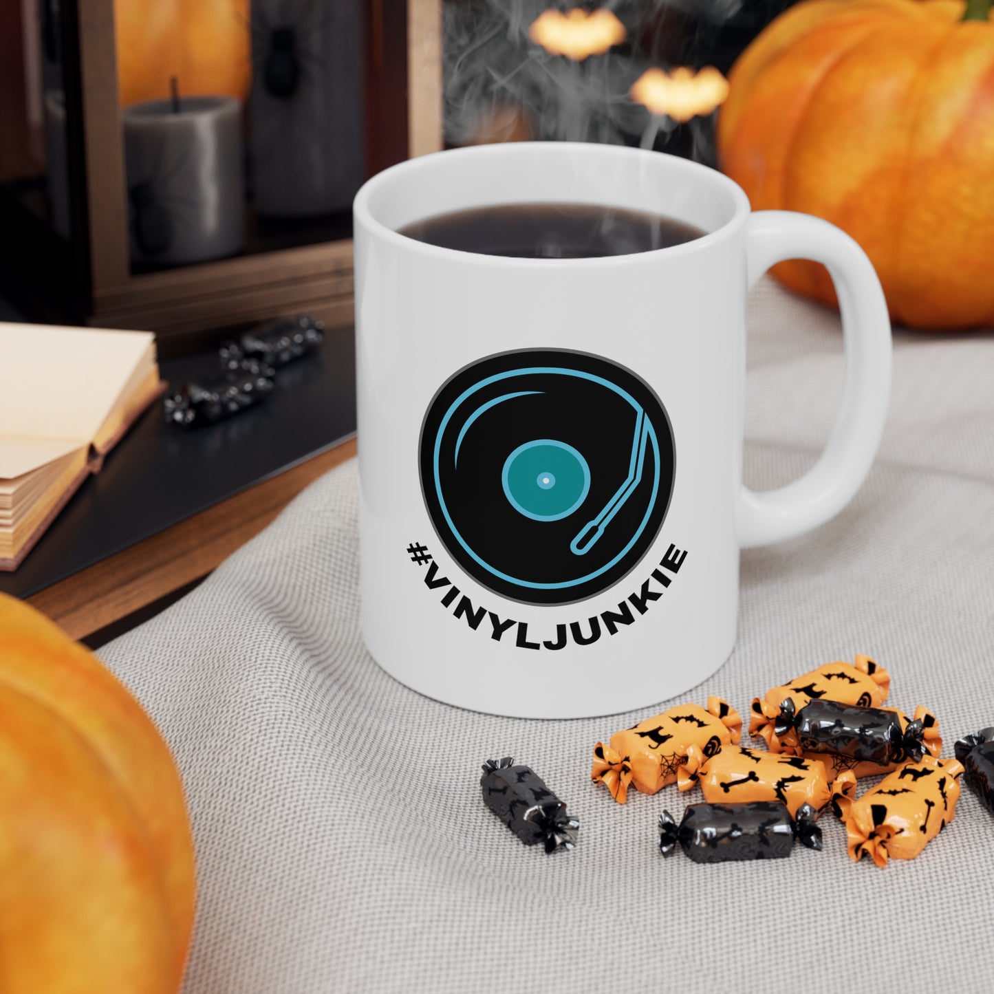 VINYL JUNKIE Ceramic Mug 11oz