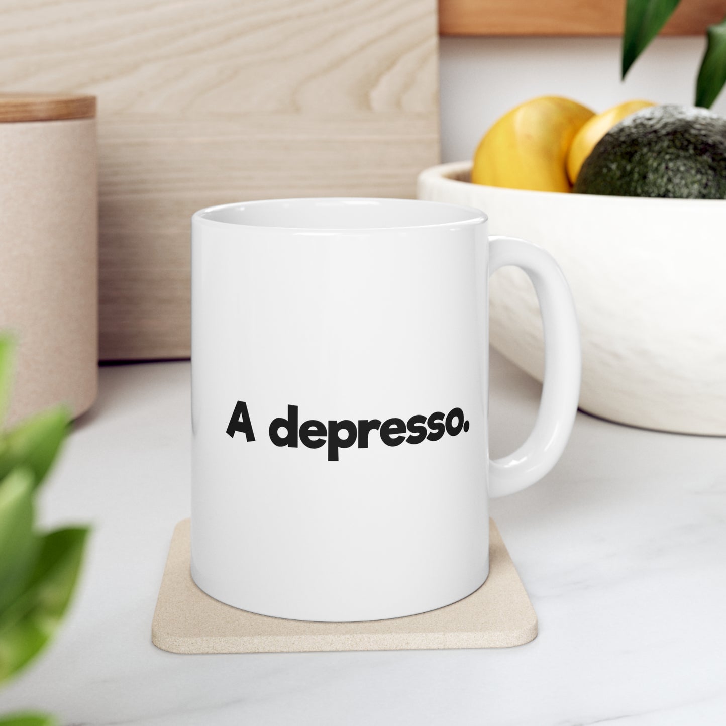 DEPRESSO Ceramic Mug 11oz