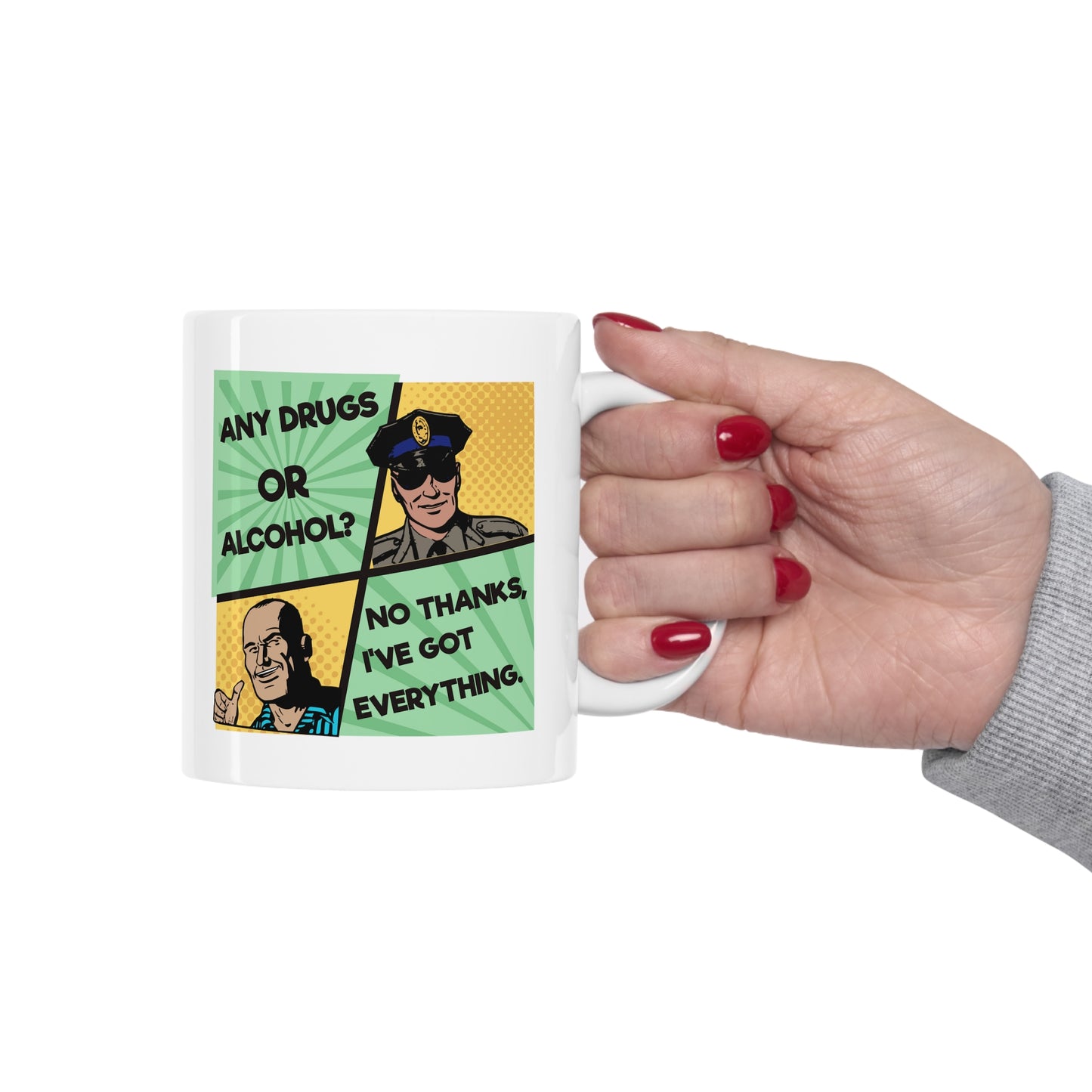 NO THANKS Ceramic Mug 11oz