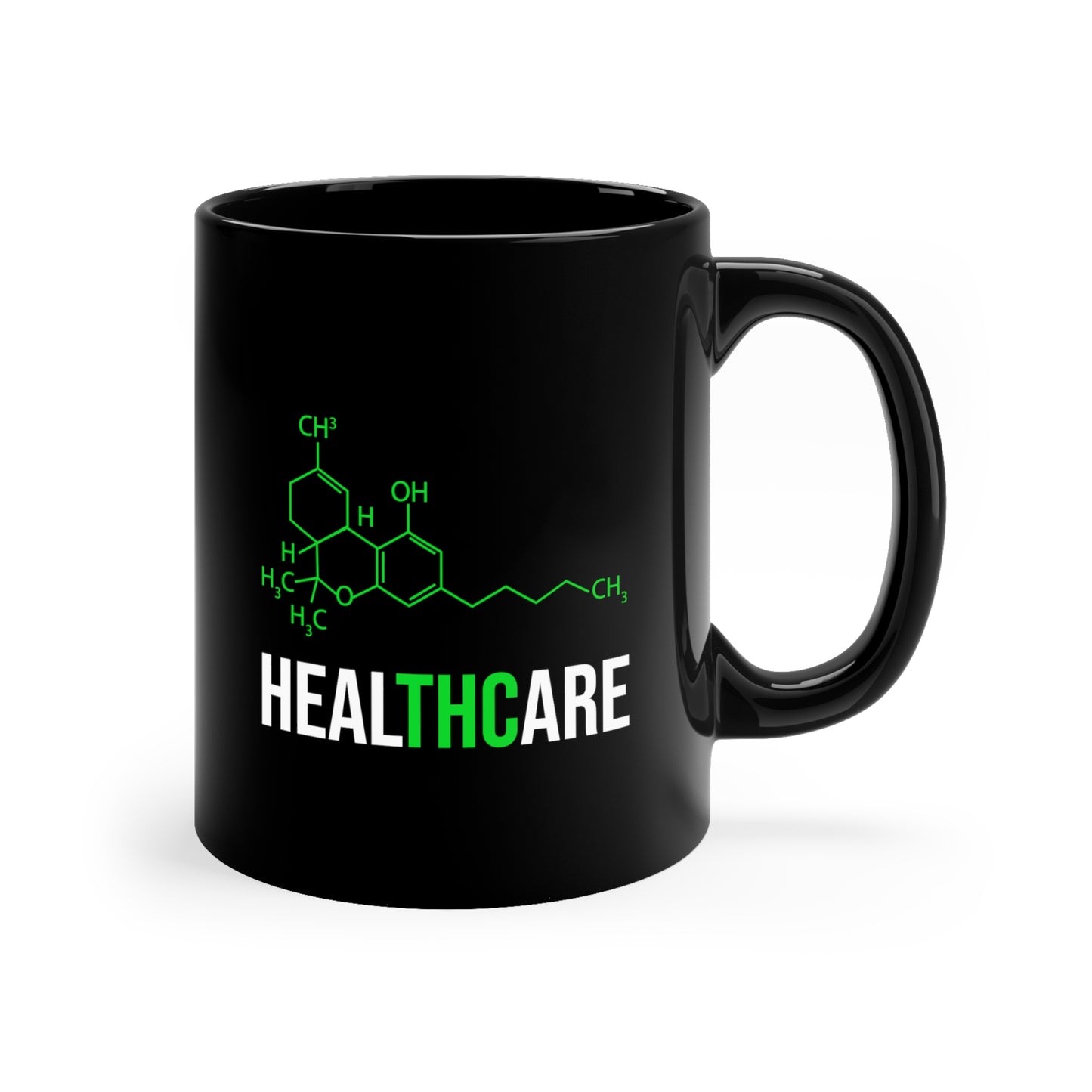 healTHCcare Black mug 11oz
