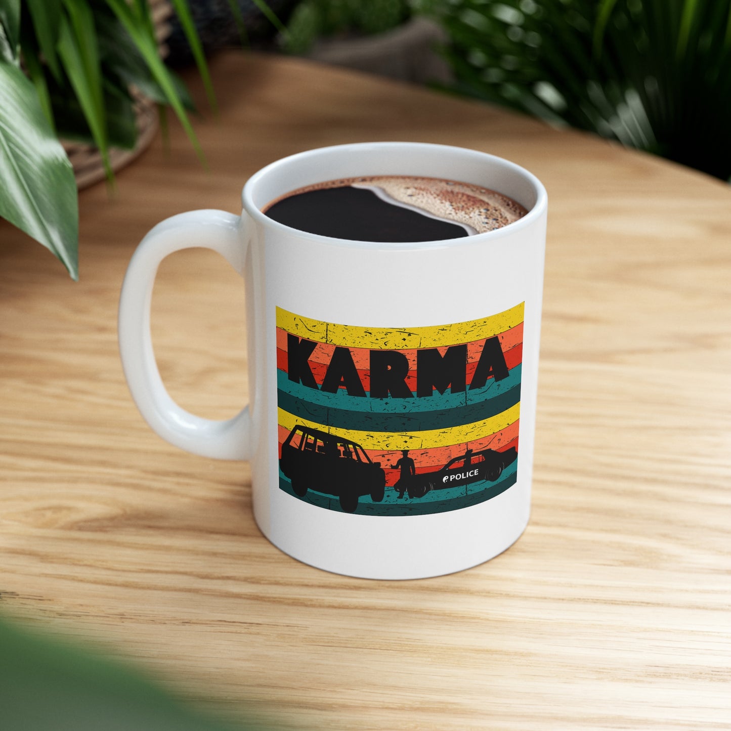 KARMA POLICE Ceramic Mug 11oz