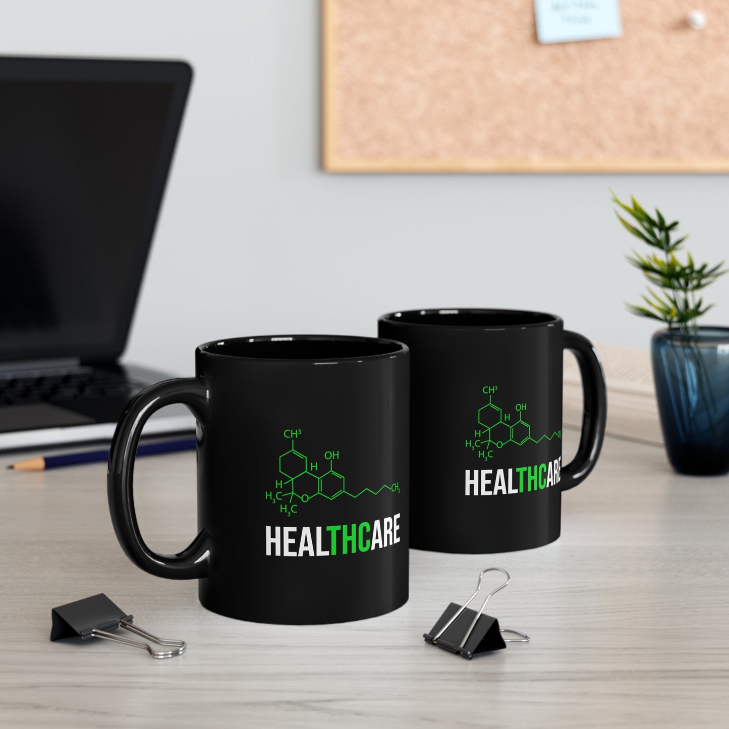 healTHCcare Black mug 11oz
