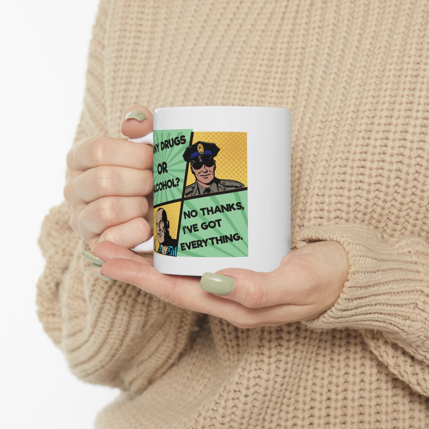 NO THANKS Ceramic Mug 11oz