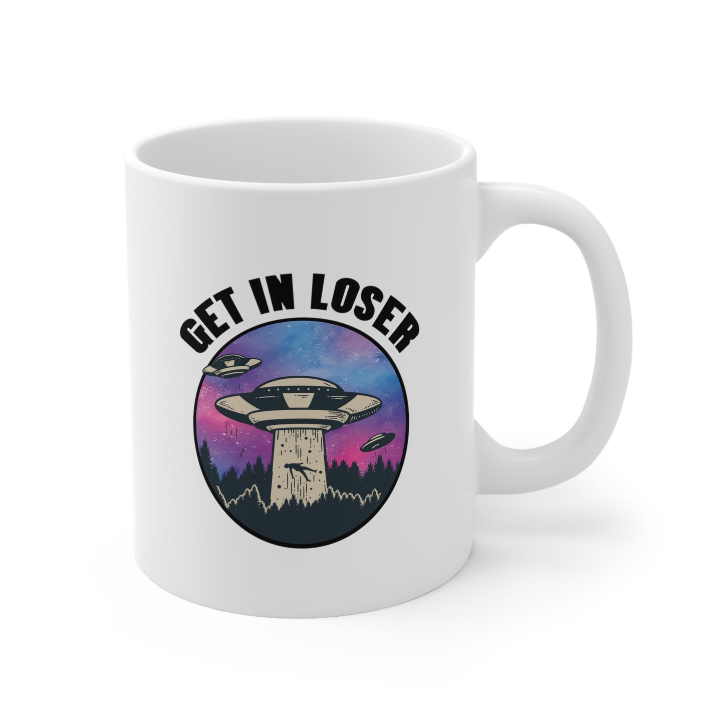 GET IN LOSER White MUG