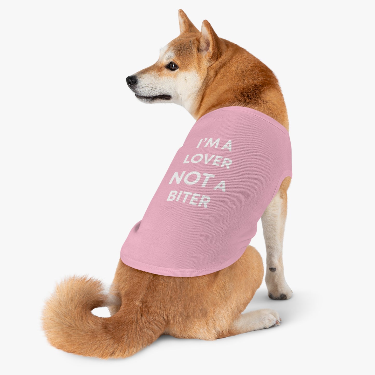 I'M A LOVER NOT A BITER Pet Tank Top