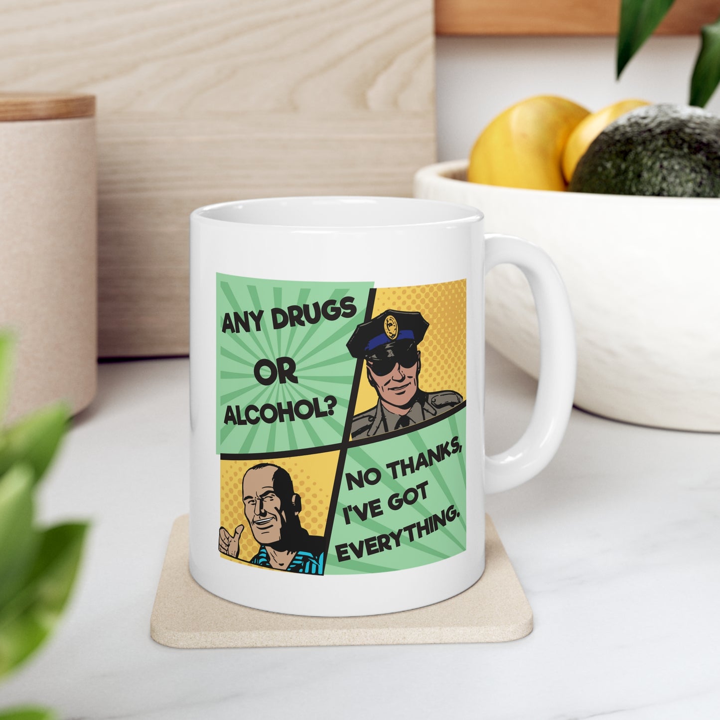 NO THANKS Ceramic Mug 11oz