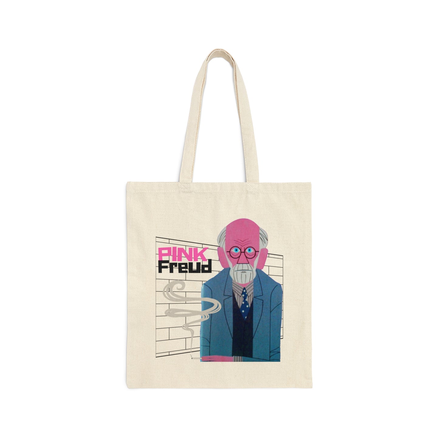 PINK FREUD VINYL Cotton Canvas Tote Bag
