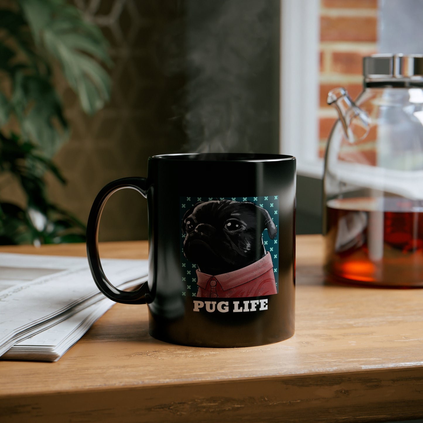 PUG LIFE Black mug 11oz