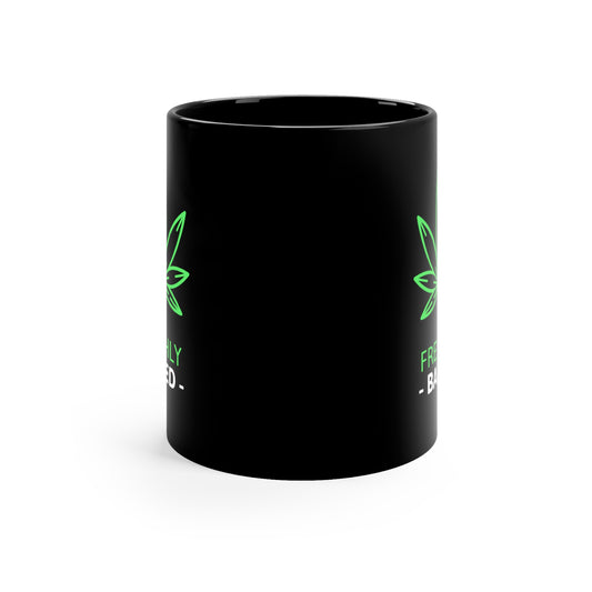 FRESHLY BAKED Black mug 11oz
