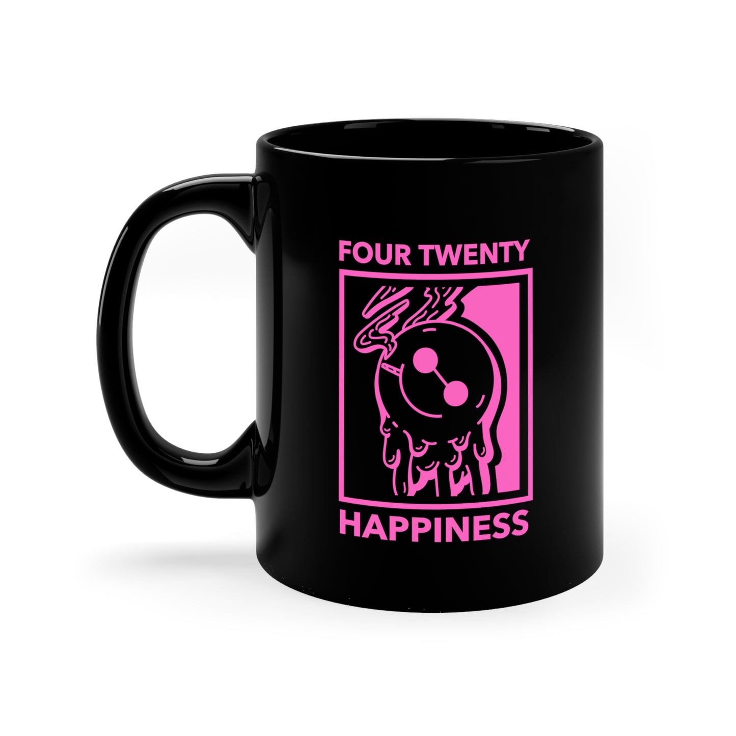420 HAPPINESS Black mug 11oz
