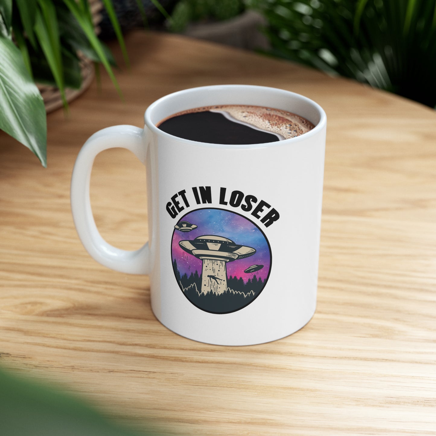 GET IN LOSER White MUG