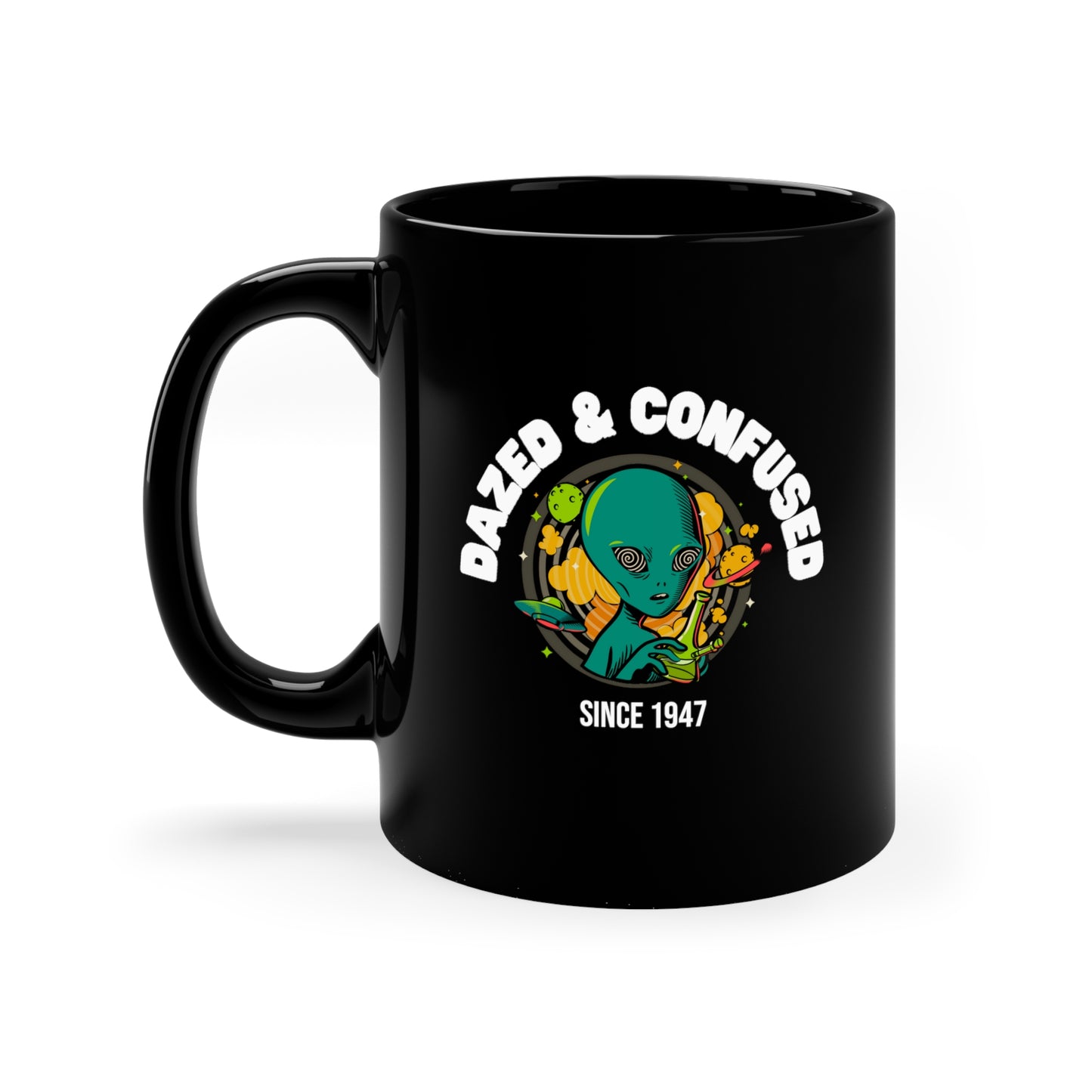 DAZED & CONFUSED Black mug 11oz