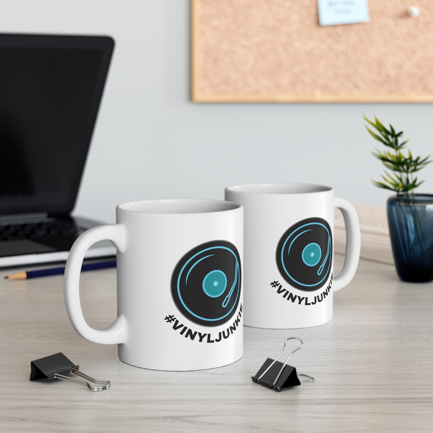 VINYL JUNKIE Ceramic Mug 11oz