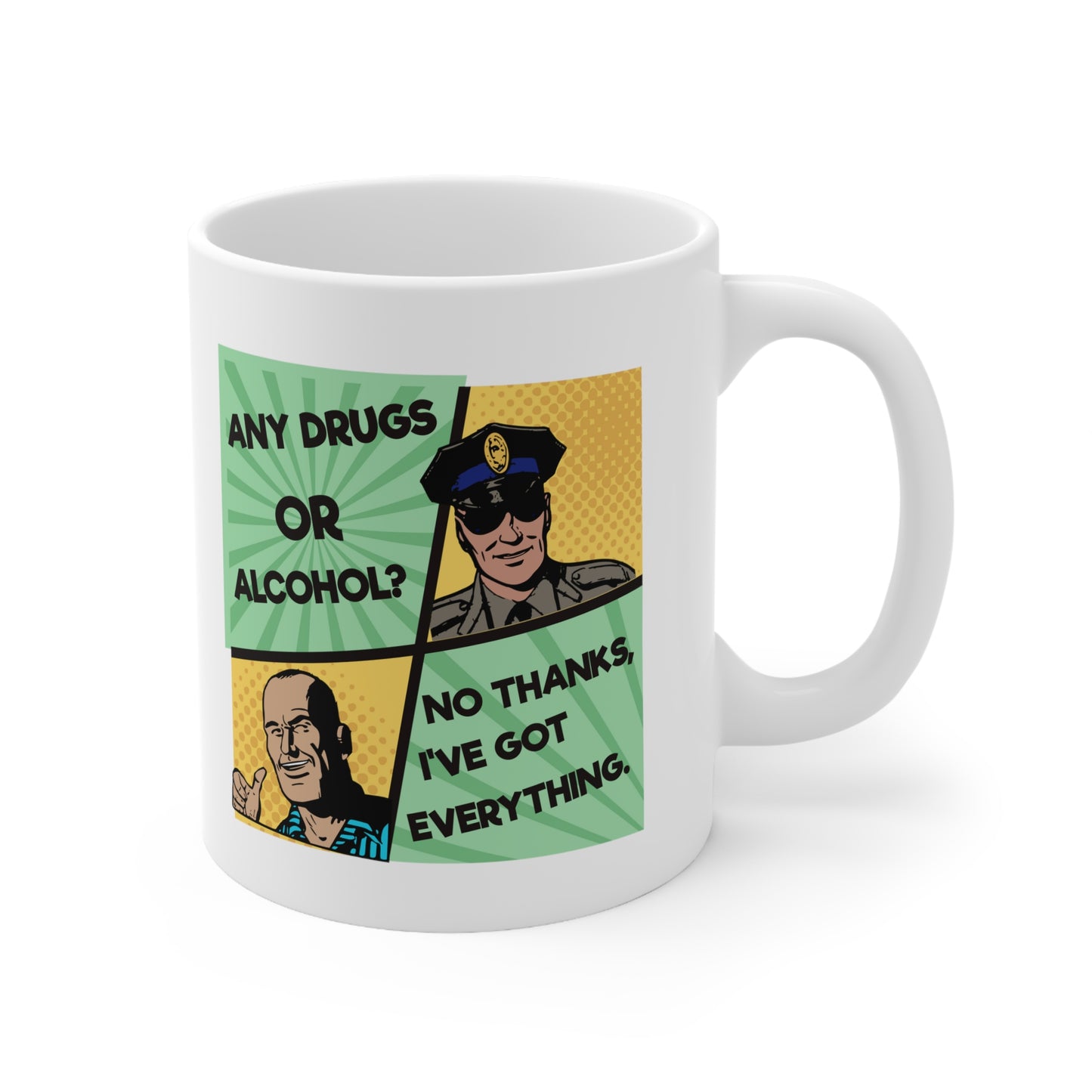NO THANKS Ceramic Mug 11oz