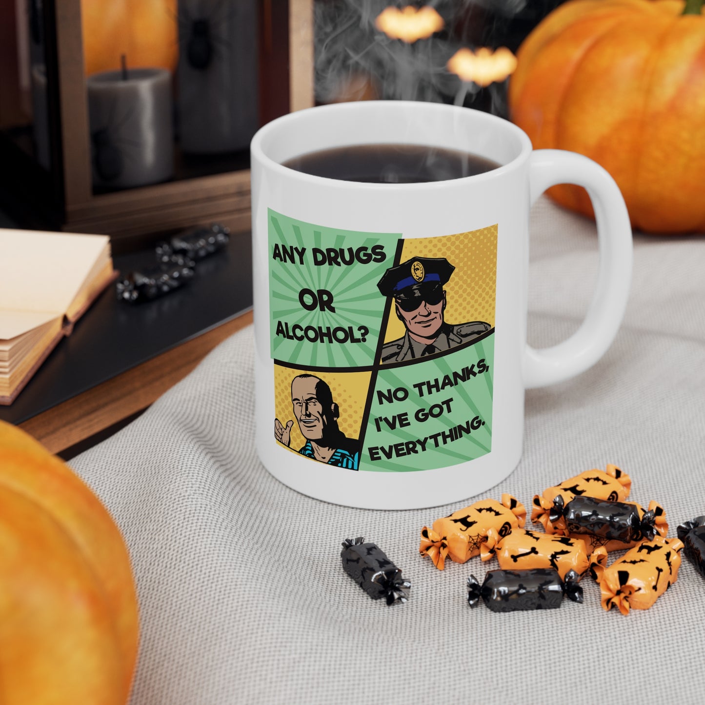 NO THANKS Ceramic Mug 11oz