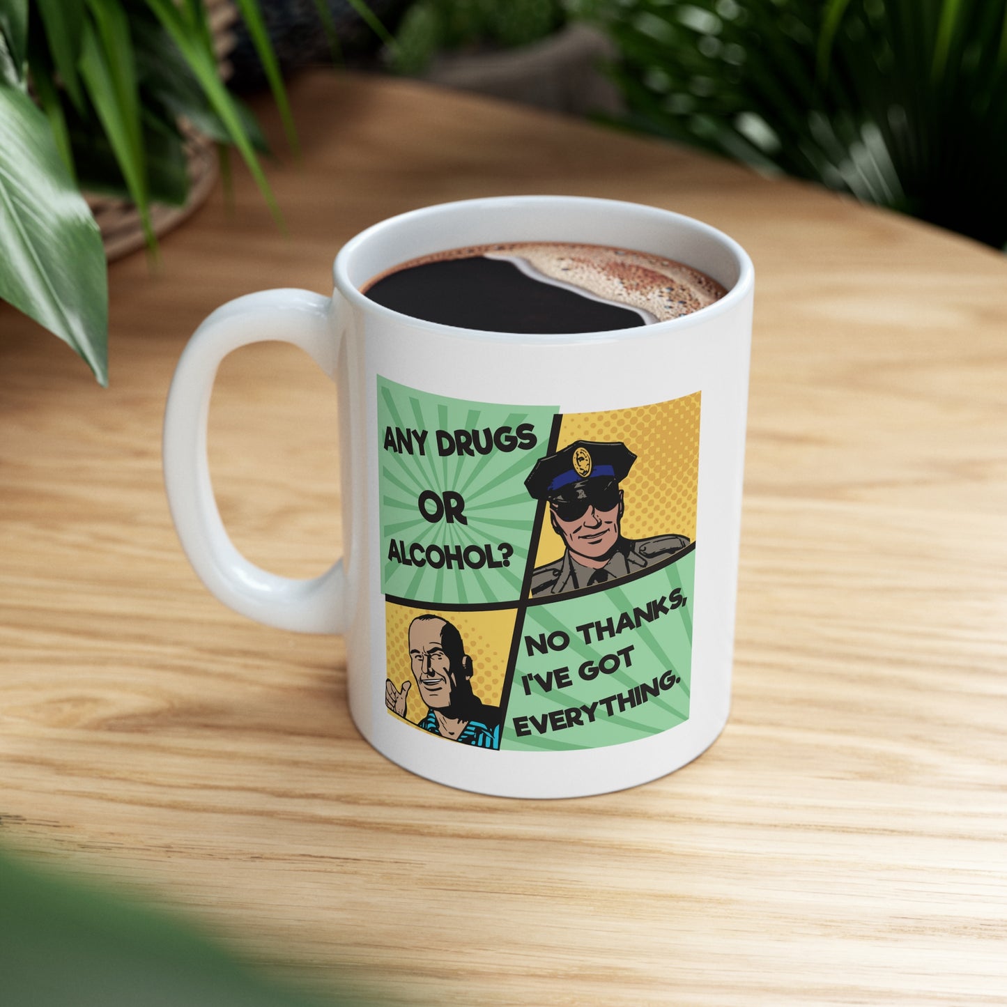 NO THANKS Ceramic Mug 11oz