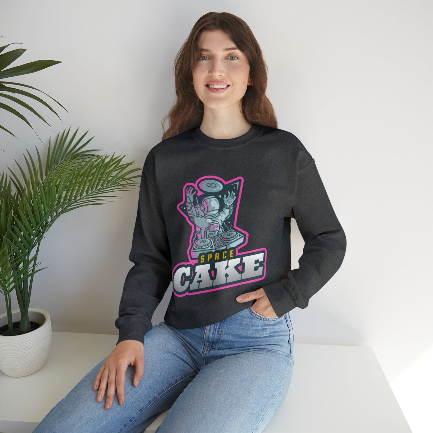 SPACE CAKE Unisex Heavy Blend™ Crewneck Sweatshirt