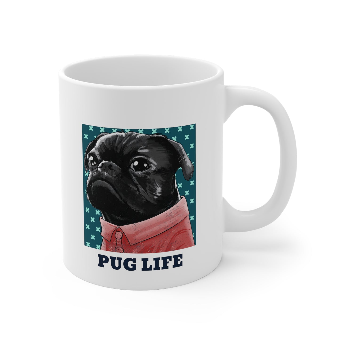 PUG LIFE Ceramic Mug 11oz