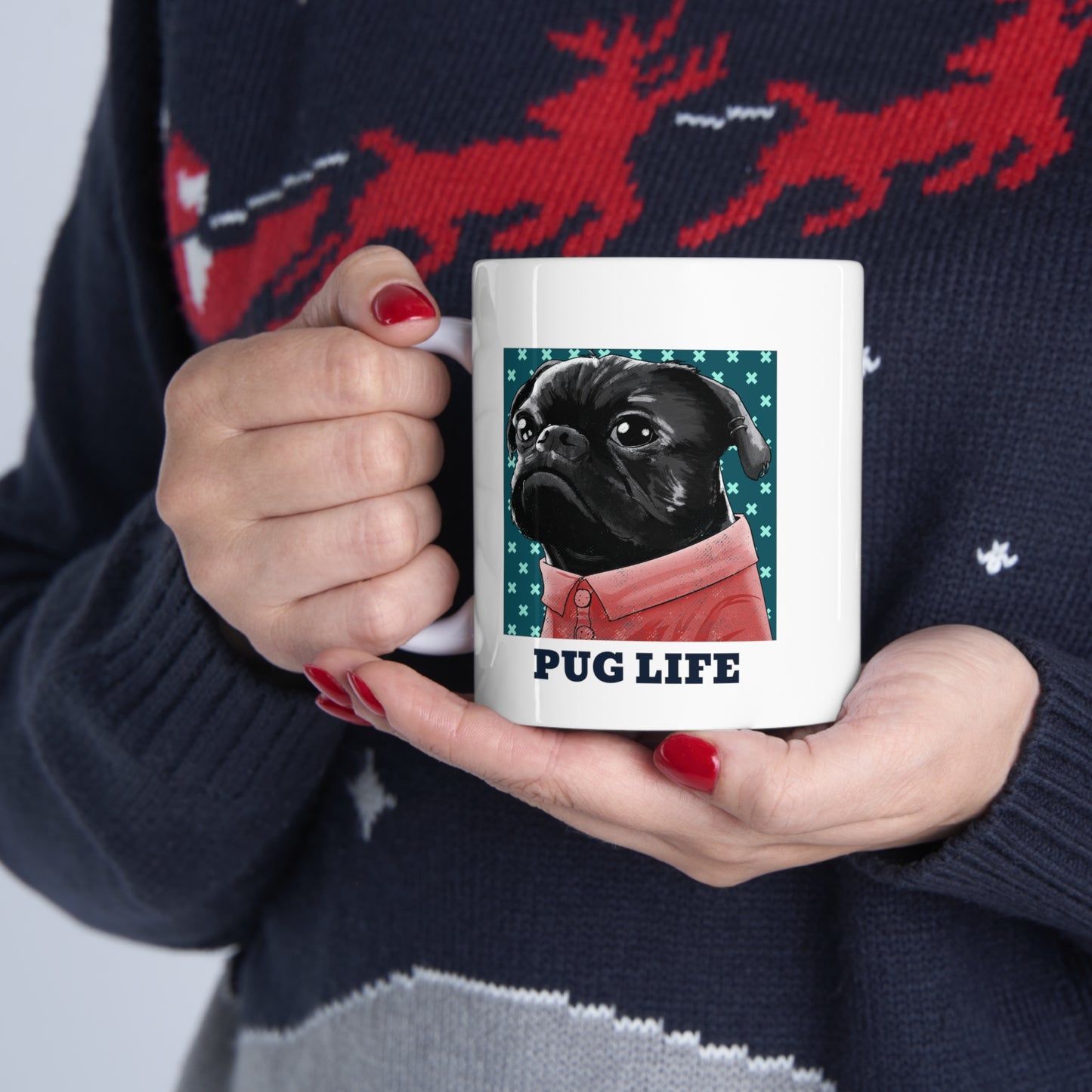 PUG LIFE Ceramic Mug 11oz