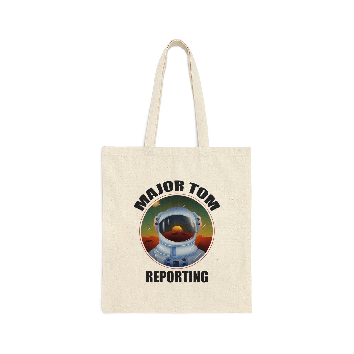 MAJOR TOM VINYL Cotton Canvas Tote Bag