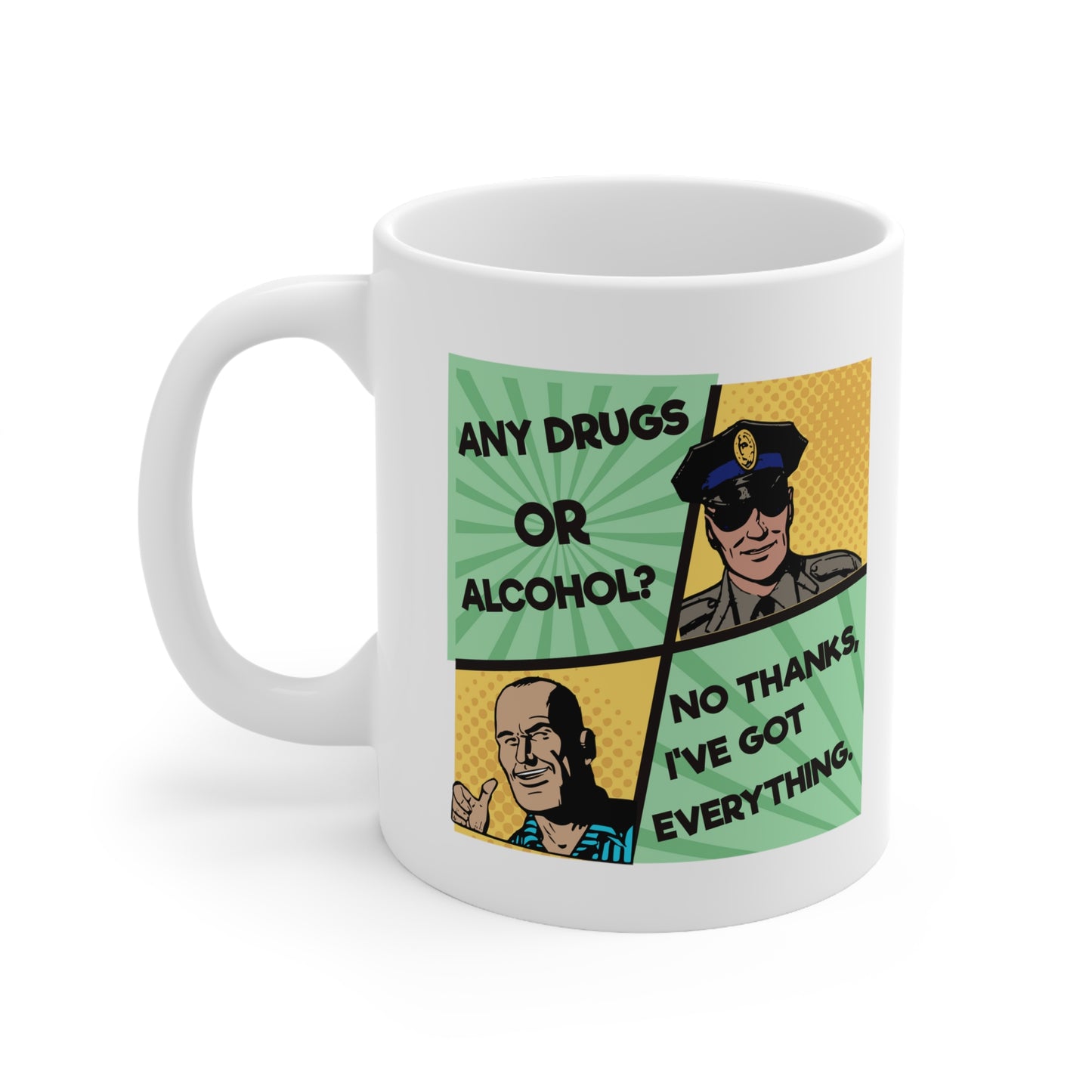 NO THANKS Ceramic Mug 11oz