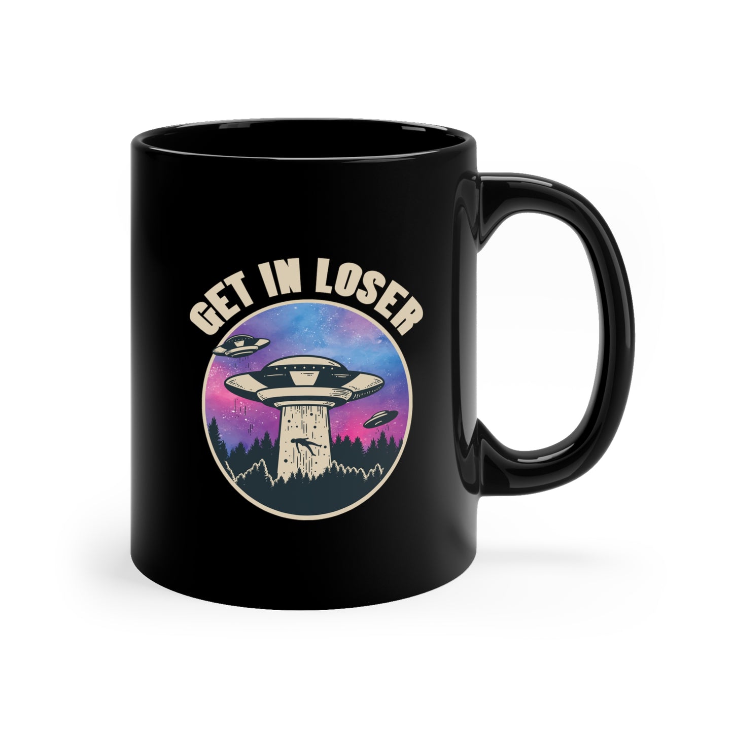 GET IN LOSER Black mug 11oz