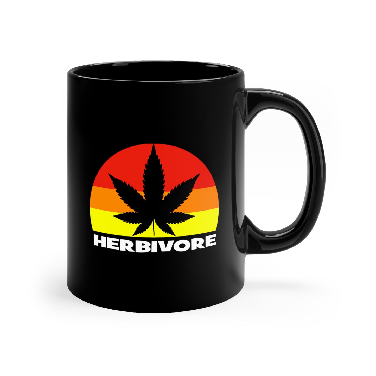 HERBIVORE Black mug 11oz