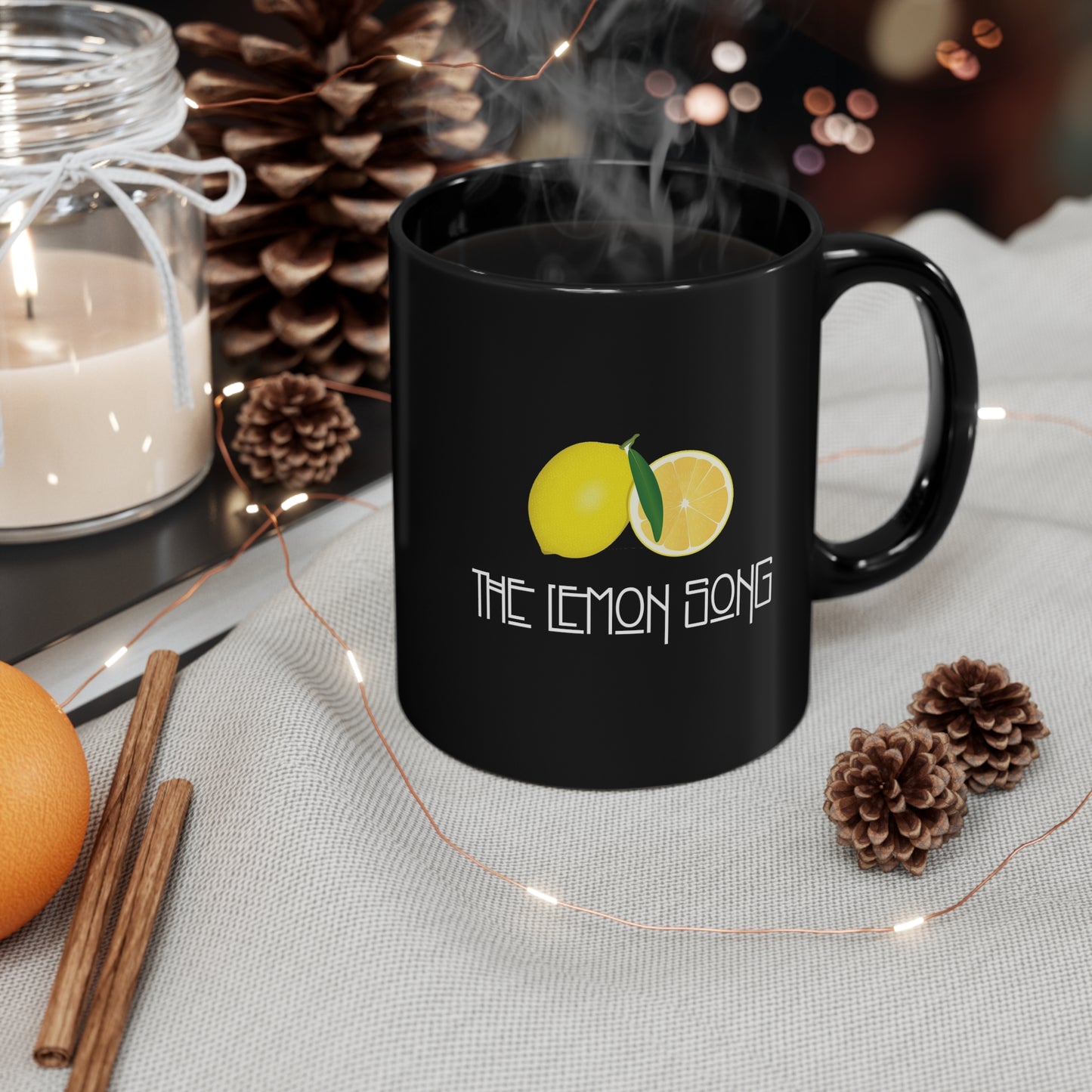 THE LEMON SONG Black mug 11oz