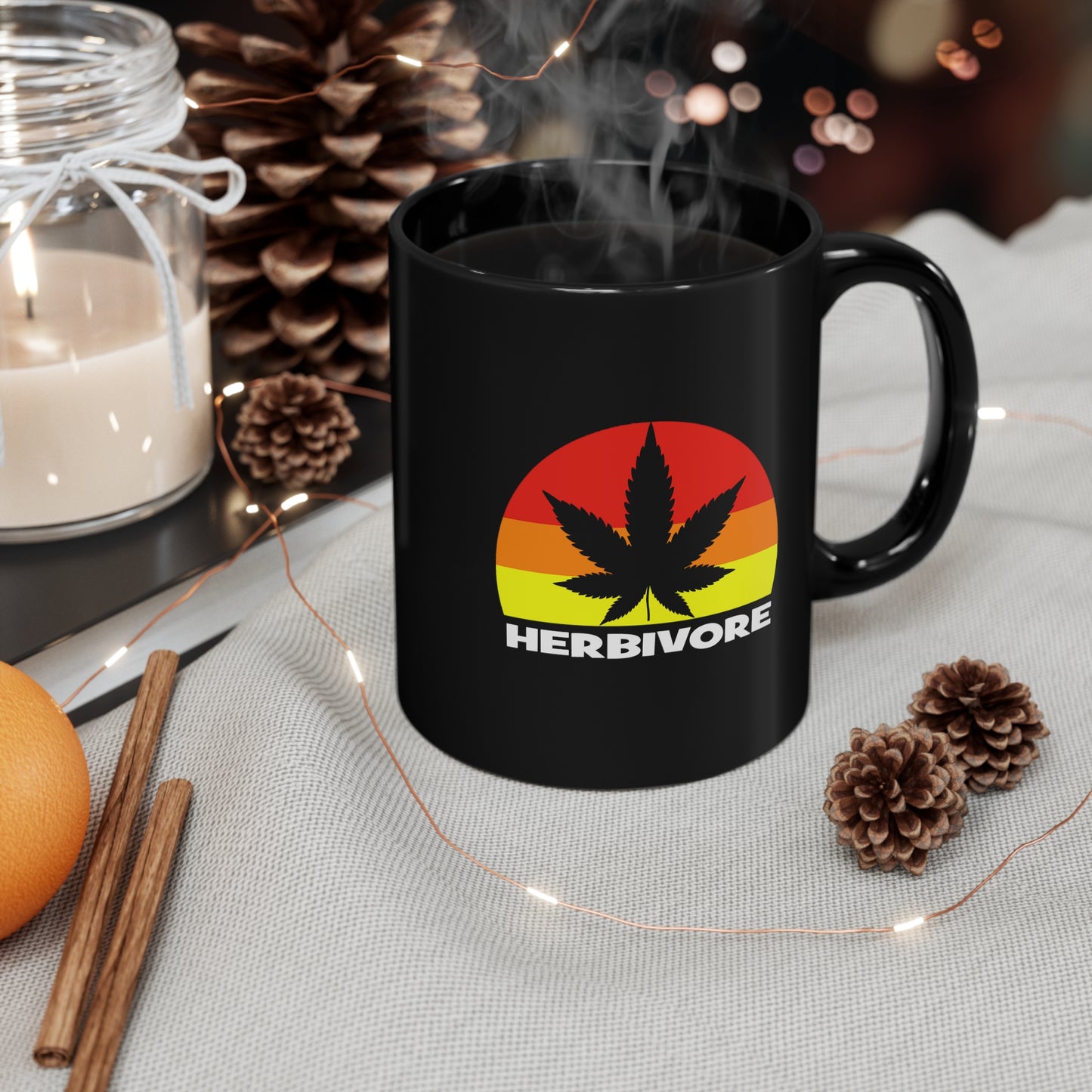 HERBIVORE Black mug 11oz
