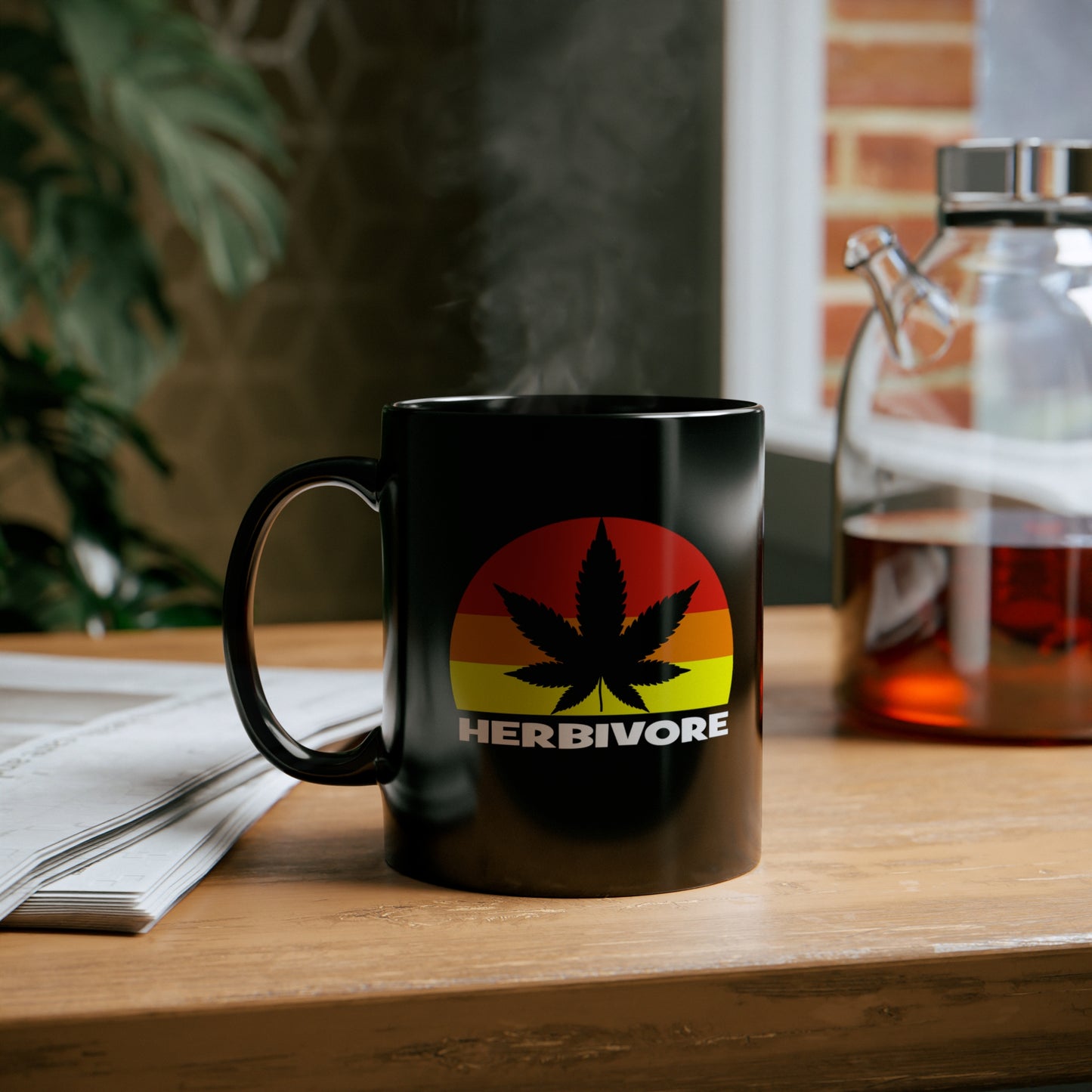 HERBIVORE Black mug 11oz