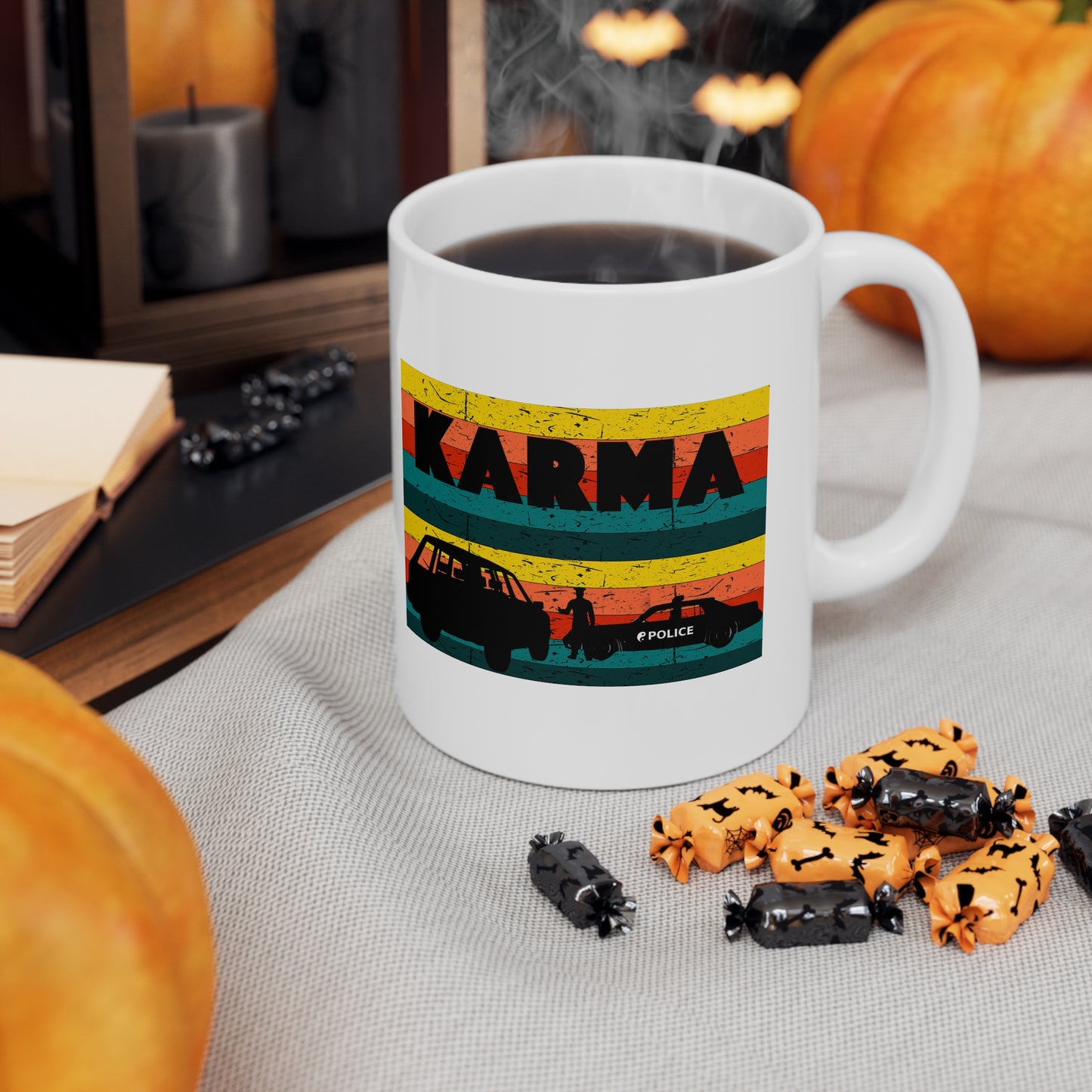 KARMA POLICE Ceramic Mug 11oz