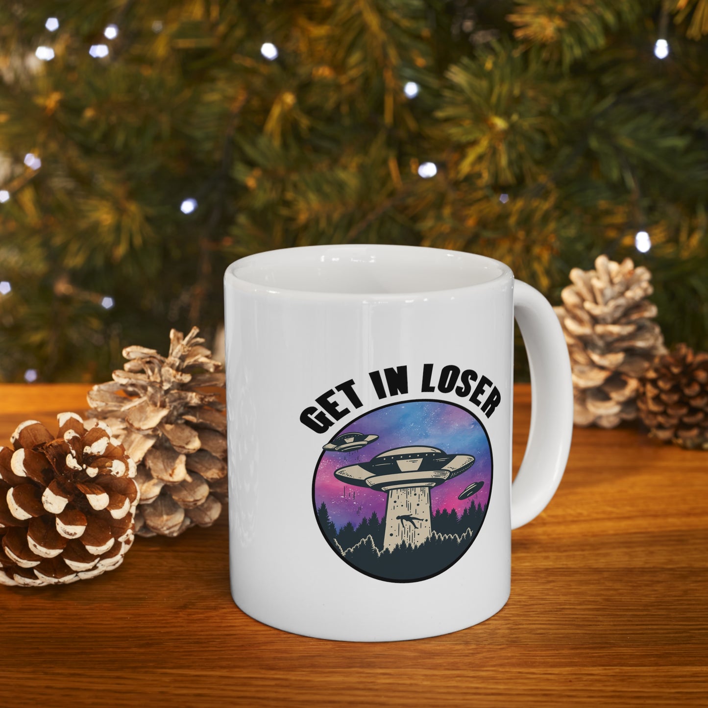 GET IN LOSER White MUG