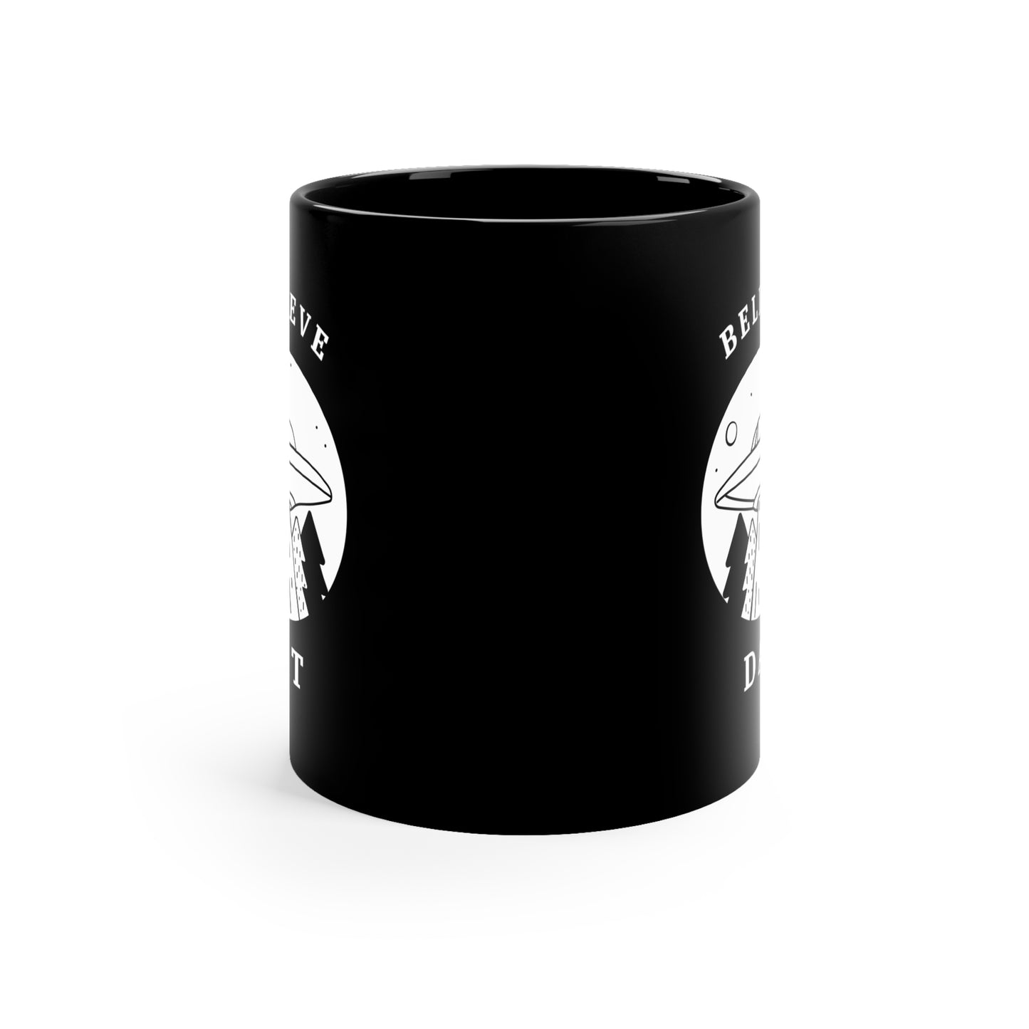 BELIEVE DAT Black mug 11oz