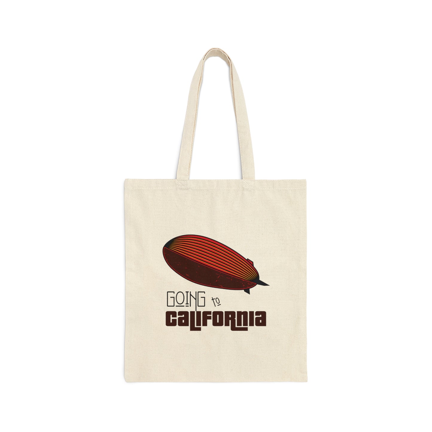 GOING TO CALI VINYL Cotton Canvas Tote Bag