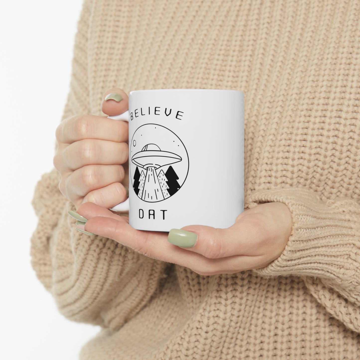BELIEVE DAT MUG