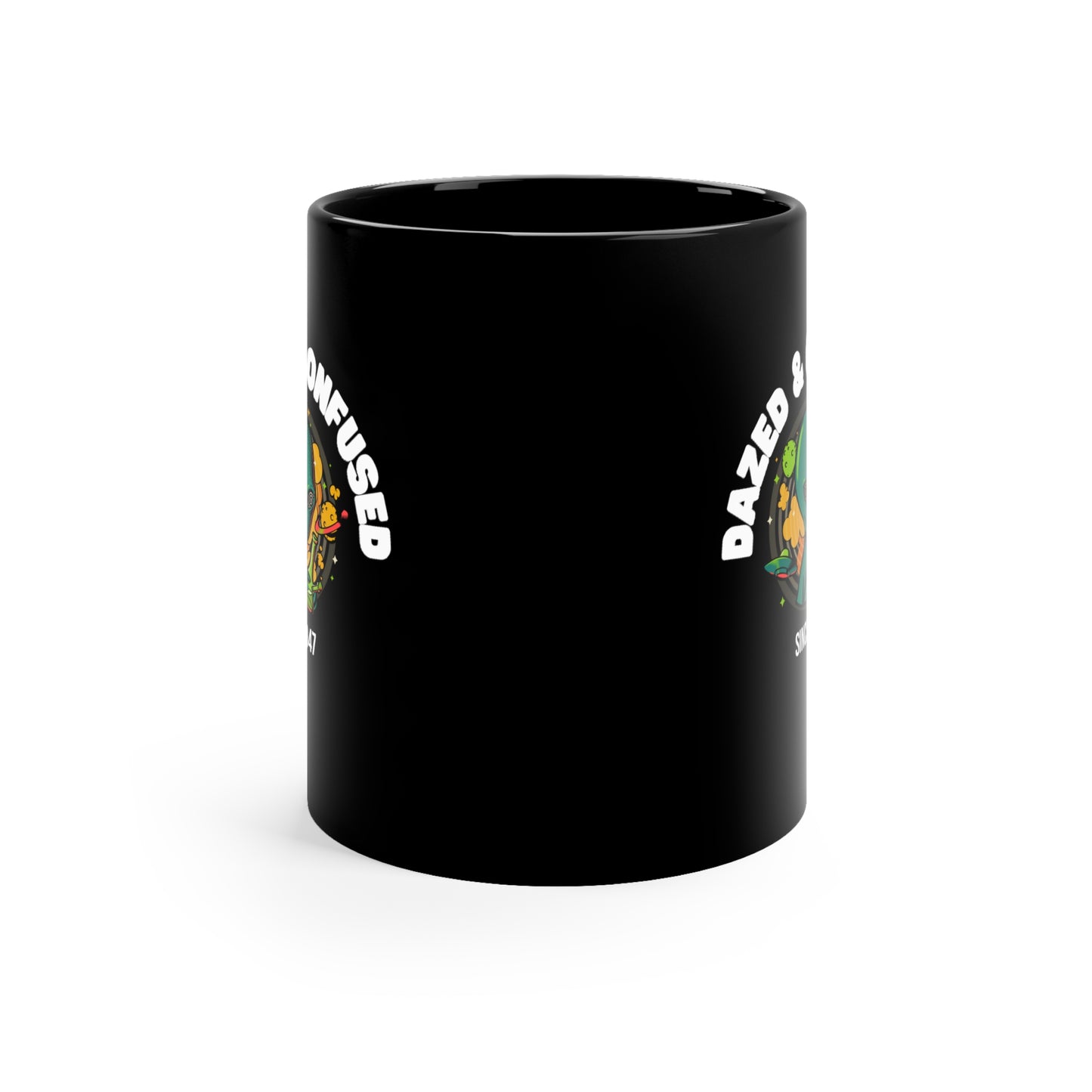 DAZED & CONFUSED Black mug 11oz