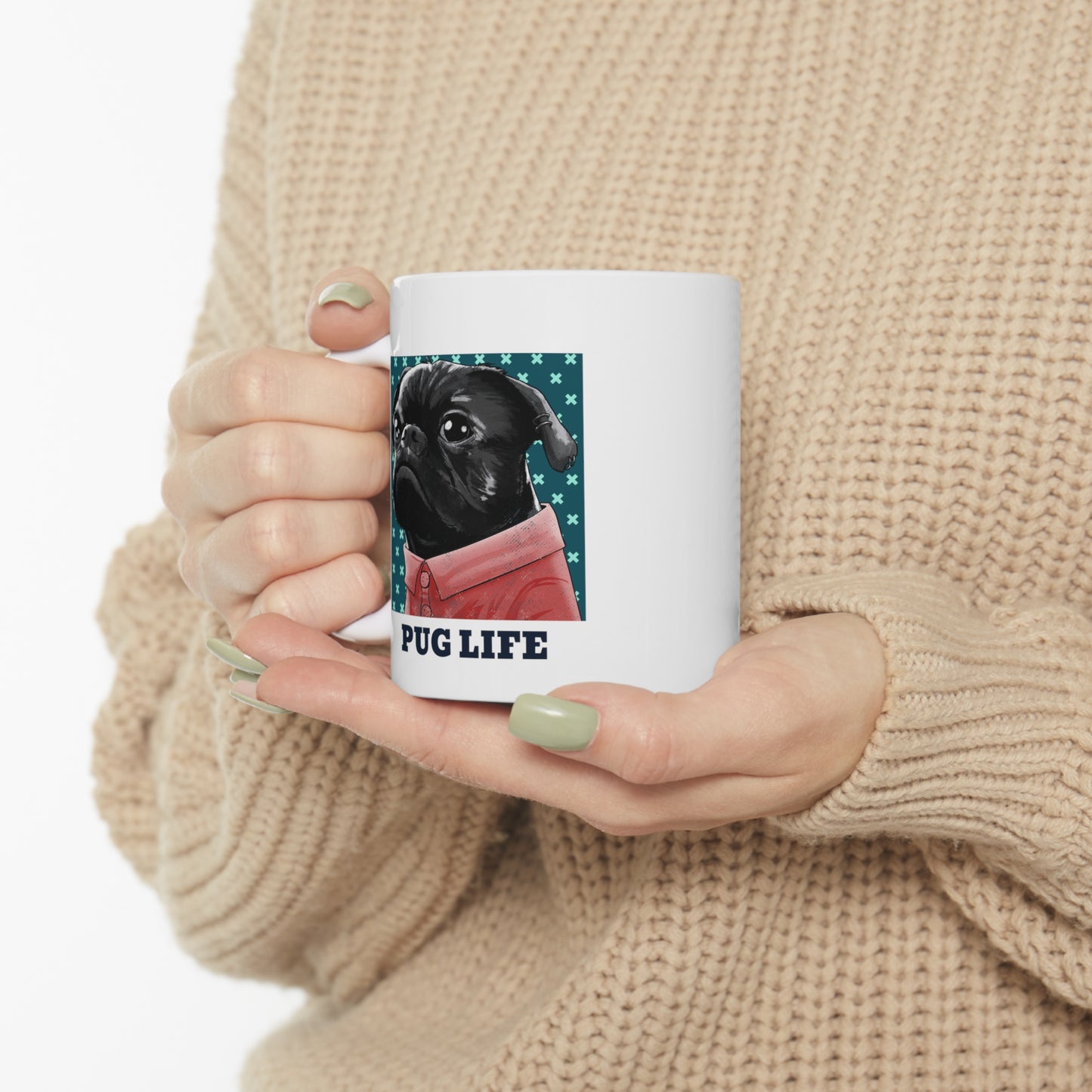 PUG LIFE Ceramic Mug 11oz