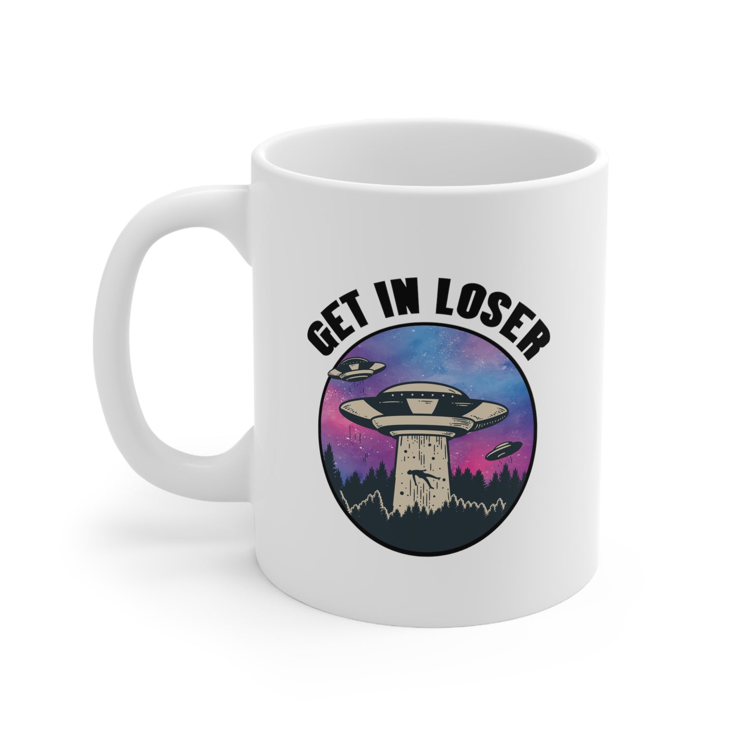 GET IN LOSER White MUG